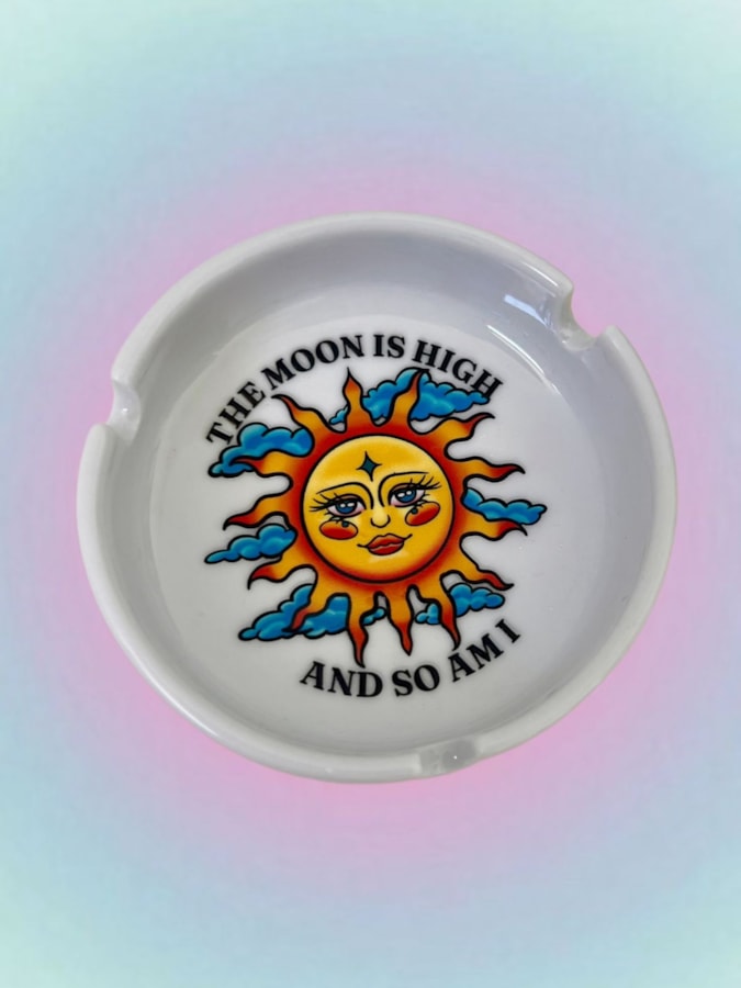 Cinzeiro Porcelana - Sol — imagem 1