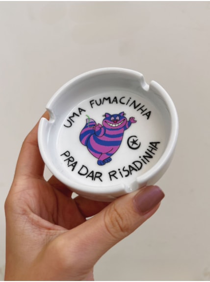Cinzeiro Porcelana - Uma fumacinha para dar risadinha