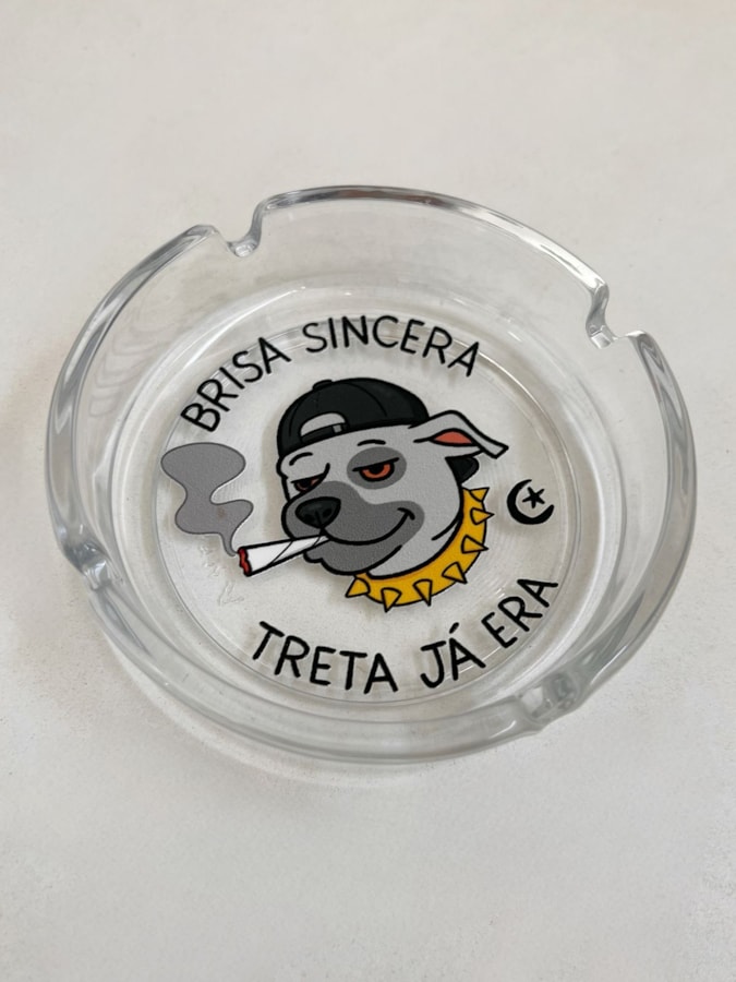 Cinzeiro Vidro - Cachorro Brisa Sincera — imagem 2