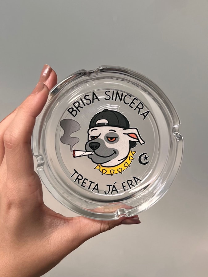Cinzeiro Vidro - Cachorro Brisa Sincera — imagem 3