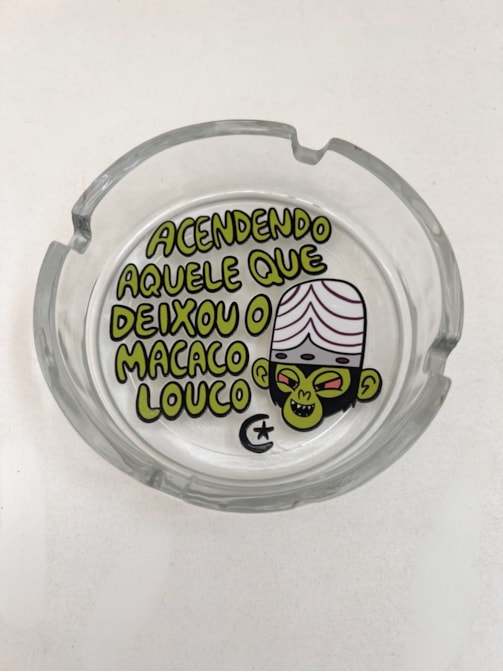 Cinzeiro Vidro - Macaco Louco