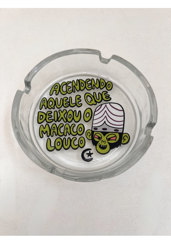 Cinzeiro Vidro - Macaco Louco