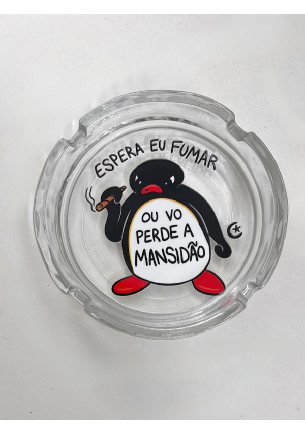 Cinzeiro Vidro - Pingu Mansidão