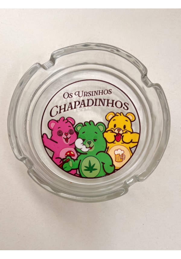 Cinzeiro Vidro - Ursinhos Chapadinhos