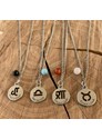Colar Amuletos Cristais Signos - Escolha o Seu