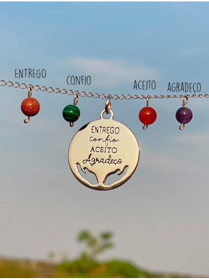 Colar Cristais Mantra Ho´oponopono