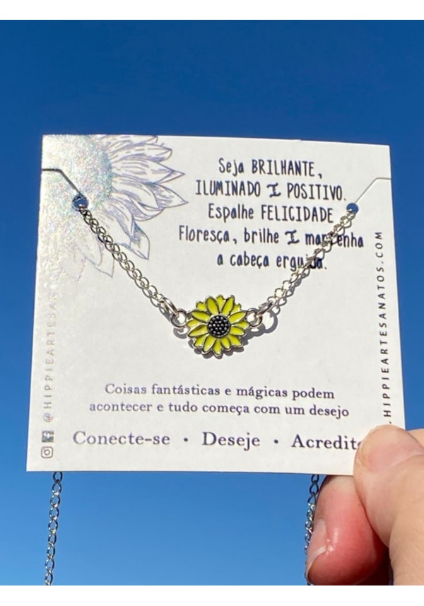 Colar Delicadeza Flor do Sol