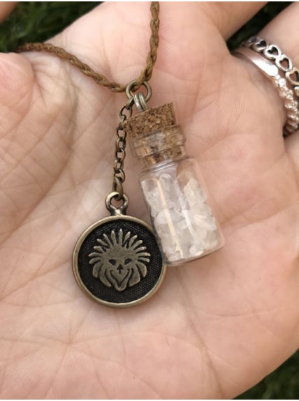 Colar Domo Signo Leão - Cristal