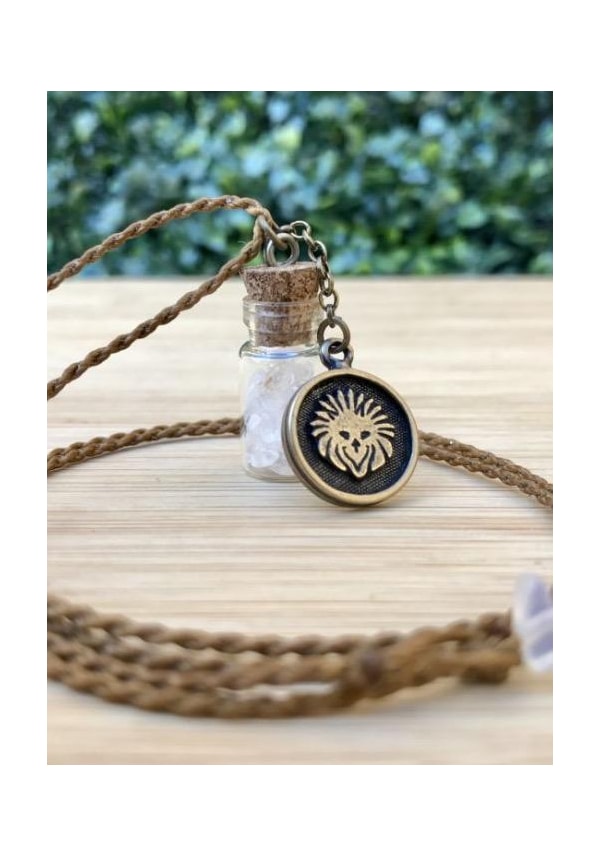 Colar Domo Signo Leão - Cristal