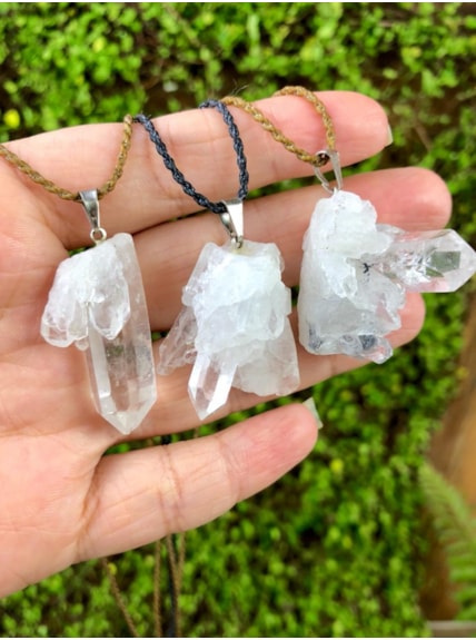 Colar Drusa Cristal