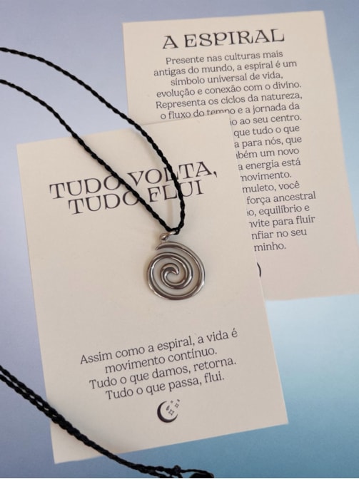 Colar Espiral - Amuleto de Jornada