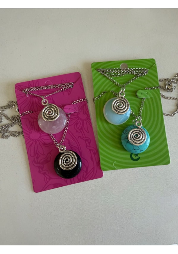 Colar Espiral Cristal