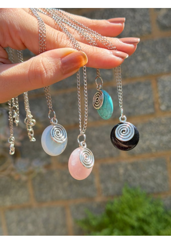 Colar Espiral Cristal