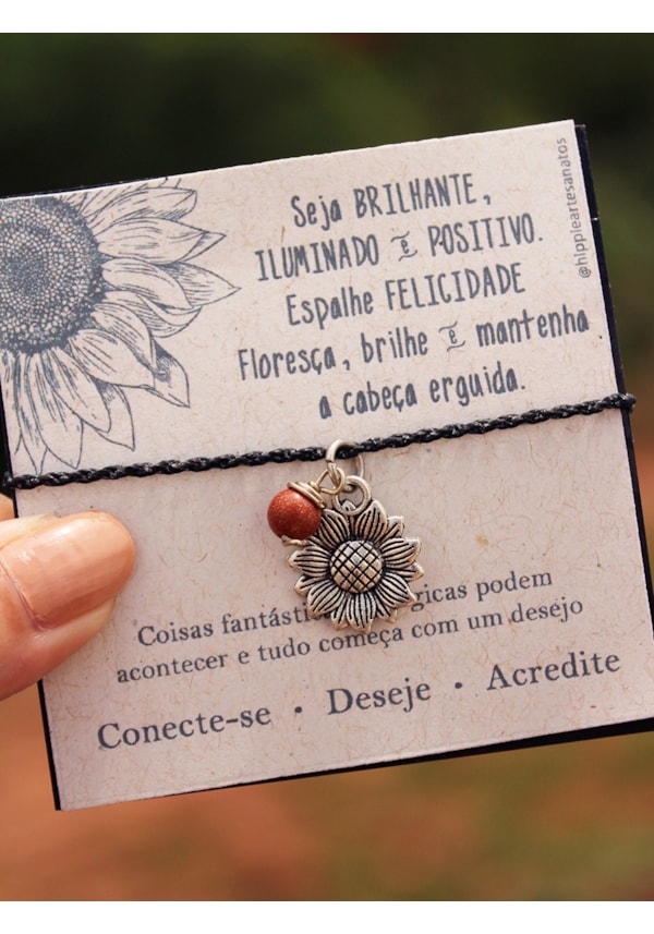 Colar Girassol com Pedra do Sol