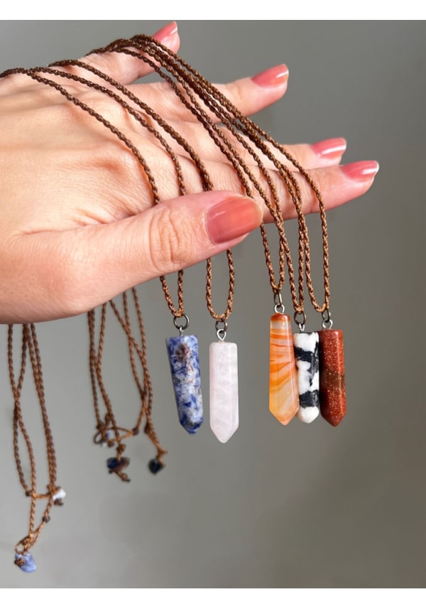 Colar Ponta Cristal