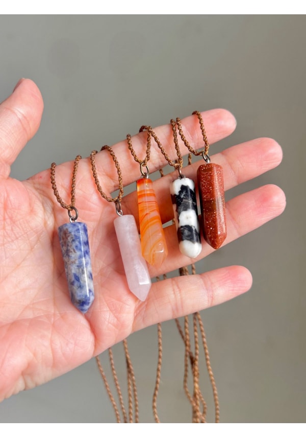 Colar Ponta Cristal