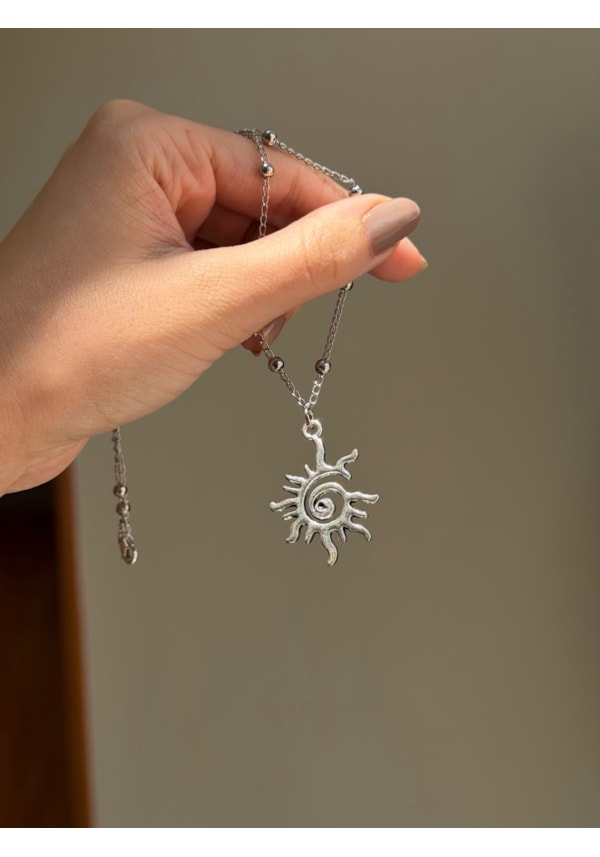 Colar Sol Espiral