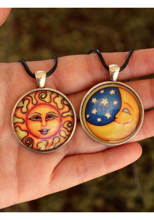 Colar Sol / Lua Tarot