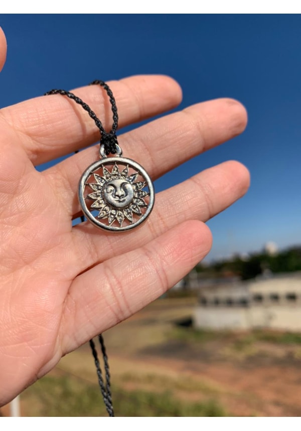 Colar Sol Prata