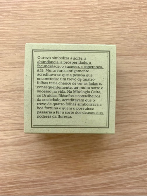 Colar Trevo Da Sorte - com Embalagem