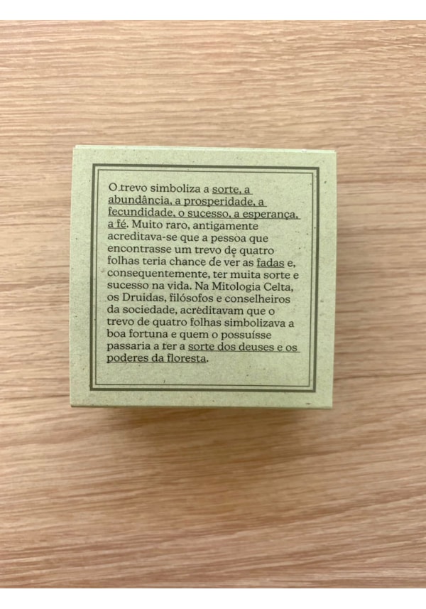 Colar Trevo Da Sorte - com Embalagem