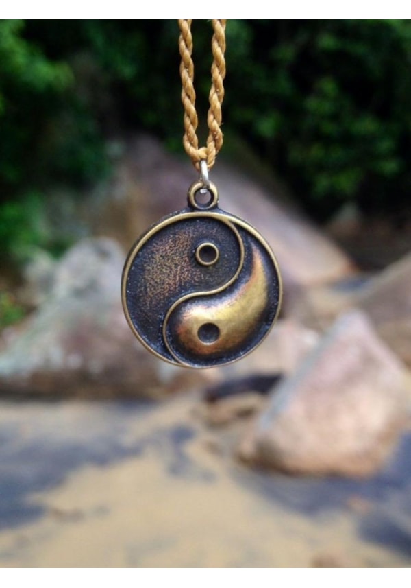 Colar Yin Yang Bronze