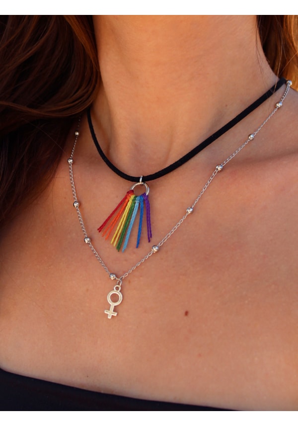 Conjunto 2 Colares Arco-íris em Vênus