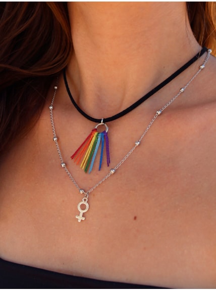 Conjunto 2 Colares Arco-íris em Vênus