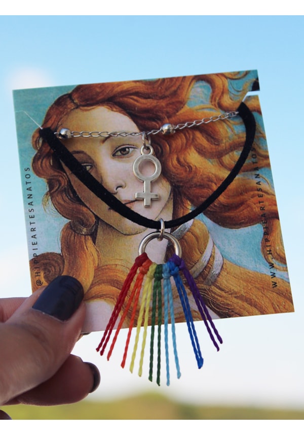 Conjunto 2 Colares Arco-íris em Vênus