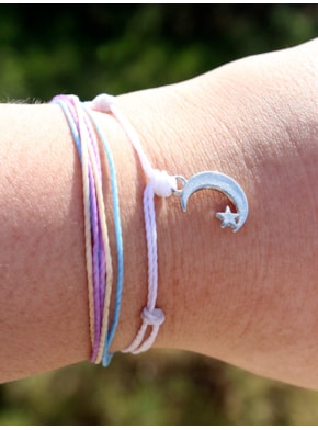 Conjunto 2 Pulseiras Céu Lilás
