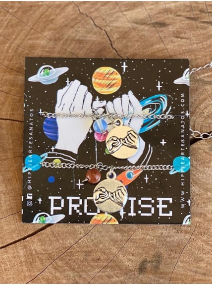 Conjunto 2 Pulseiras Promise - Sol e Lua