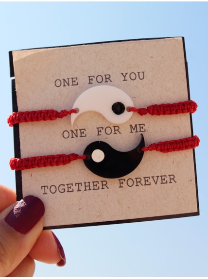 Conjunto 2 Pulseiras Yin Yang Destiny