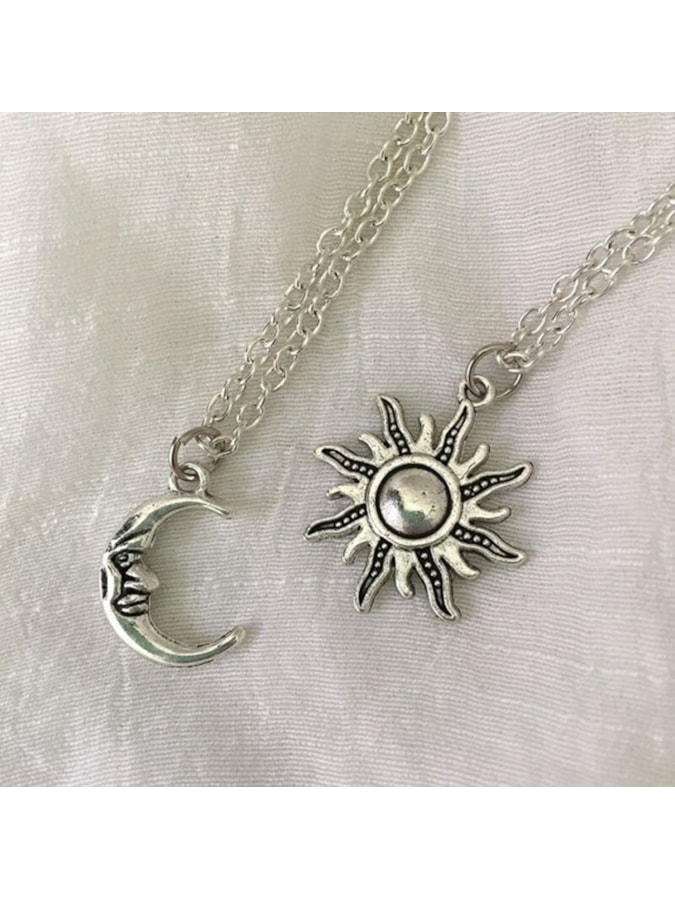 Conjunto Colares de Amuleto Sol e Lua — imagem 3