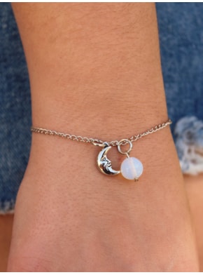 Conjunto com 2 pulseiras Sol e Lua - Metal - com embalagem