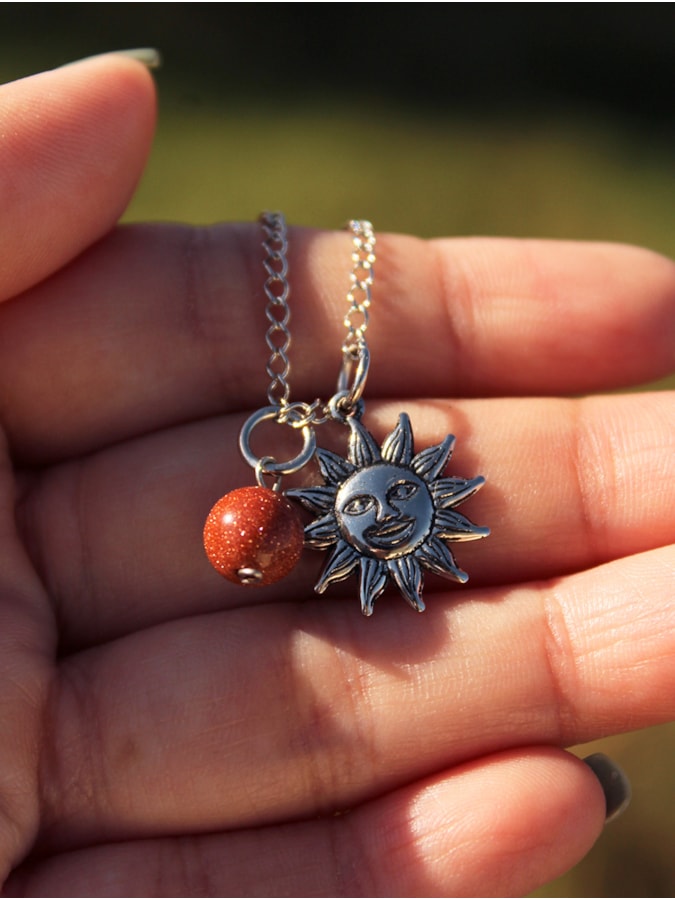 Conjunto com 2 pulseiras Sol e Lua - Metal - com embalagem — imagem 5