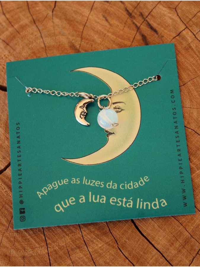 Conjunto com 2 pulseiras Sol e Lua - Metal - com embalagem — imagem 7