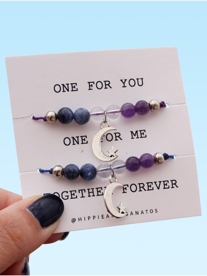 Conjunto de Pulseiras Céu Lilás — imagem 1