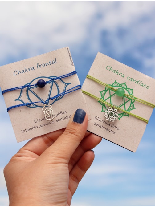 Conjunto de Pulseiras Chakras - Escolha a cor