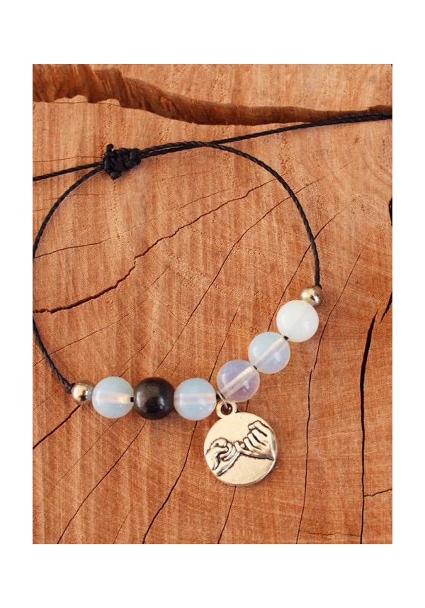 Conjunto de Pulseiras Promise - Hematita e Pedra da Lua
