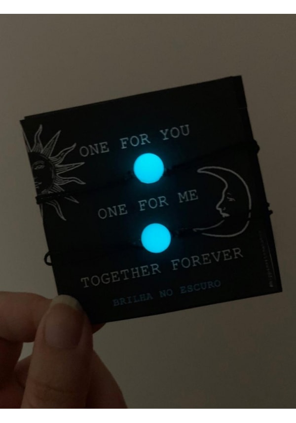 Conjunto de Pulseiras Together Forever - Brilha no Escuro