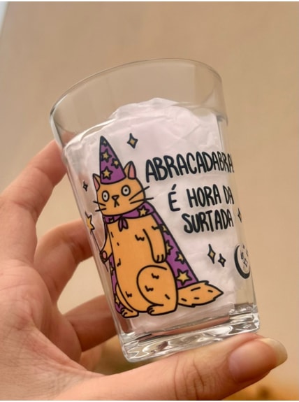 Copo Abracadabra! É hora da surtada - Vidro 190ml