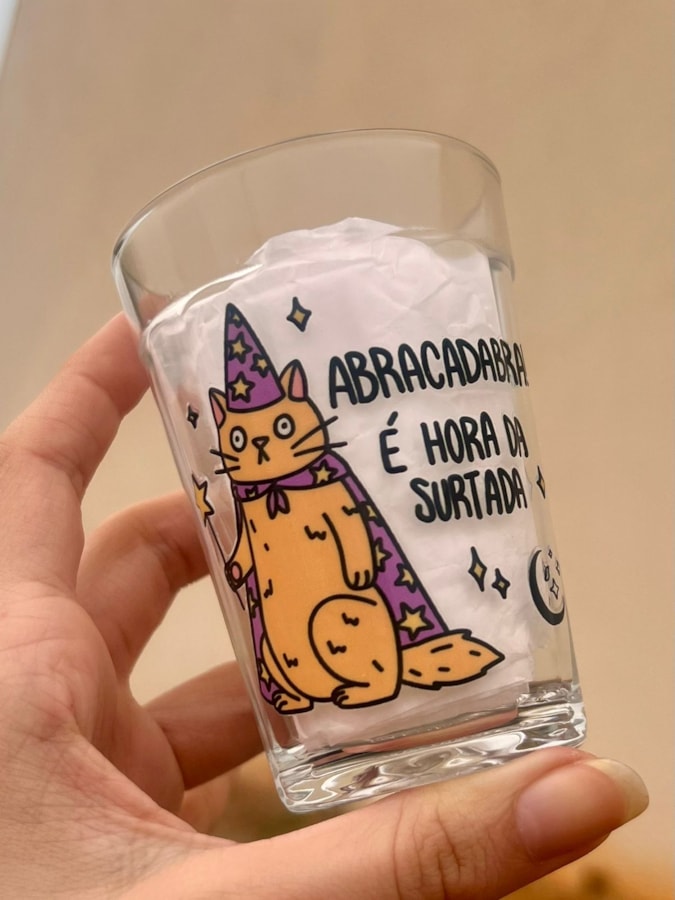 Copo Abracadabra! É hora da surtada - Vidro 190ml — imagem 2