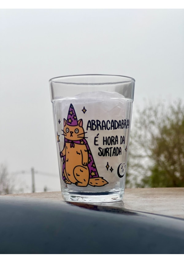 Copo Abracadabra! É hora da surtada - Vidro 190ml
