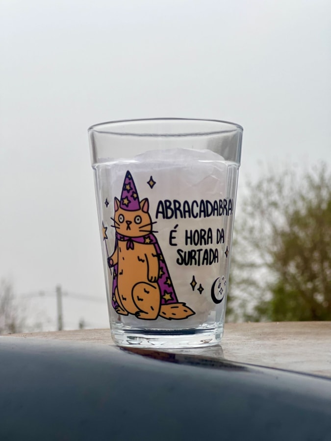 Copo Abracadabra! É hora da surtada - Vidro 190ml — imagem 1