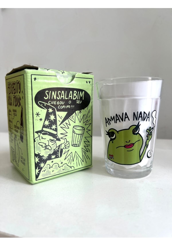 Copo Amava Nada - Vidro 190ml
