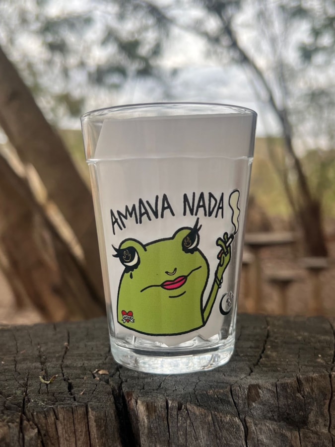 Copo Amava Nada - Vidro 190ml — imagem 1