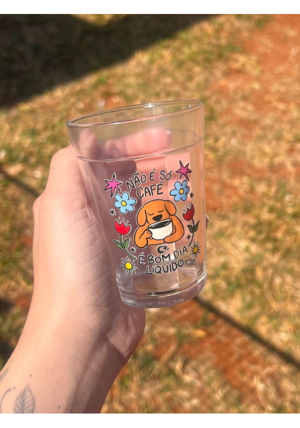 Copo Bom dia Líquido - Vidro 190ml