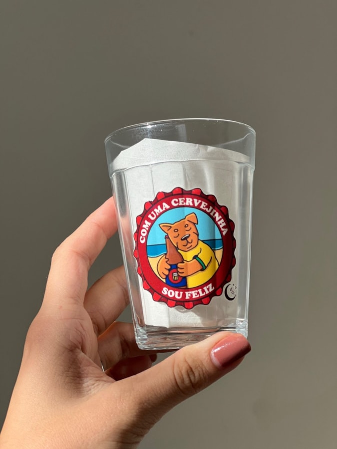 Copo Cachorro Cervejinha - Vidro 190ml — imagem 1
