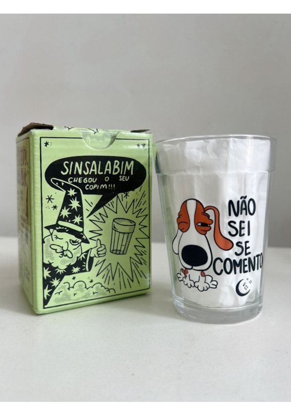 Copo Cachorro Não sei se comento - Vidro 190ml