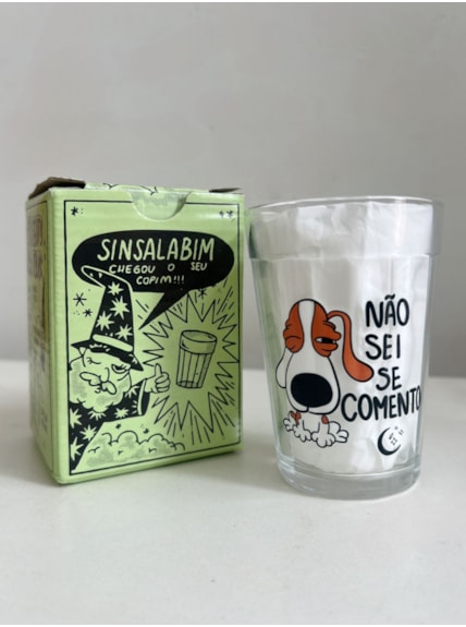 Copo Cachorro Não sei se comento - Vidro 190ml